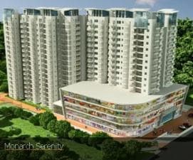 2.5 BHK Brand New Flat for Sale in Monarch Serenity , Thanisandra , Measuring 1365 Sqft