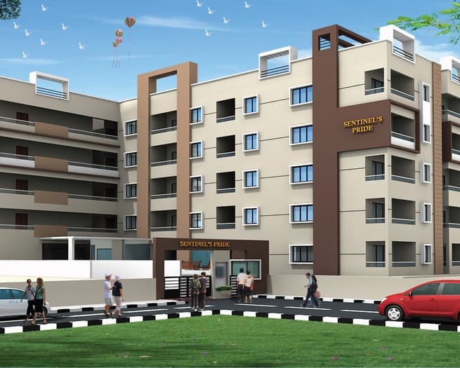 2 BHK Flat for Rent in Sentinel's Pride Measuring 1200 Sqft , Thanisandra Main Road