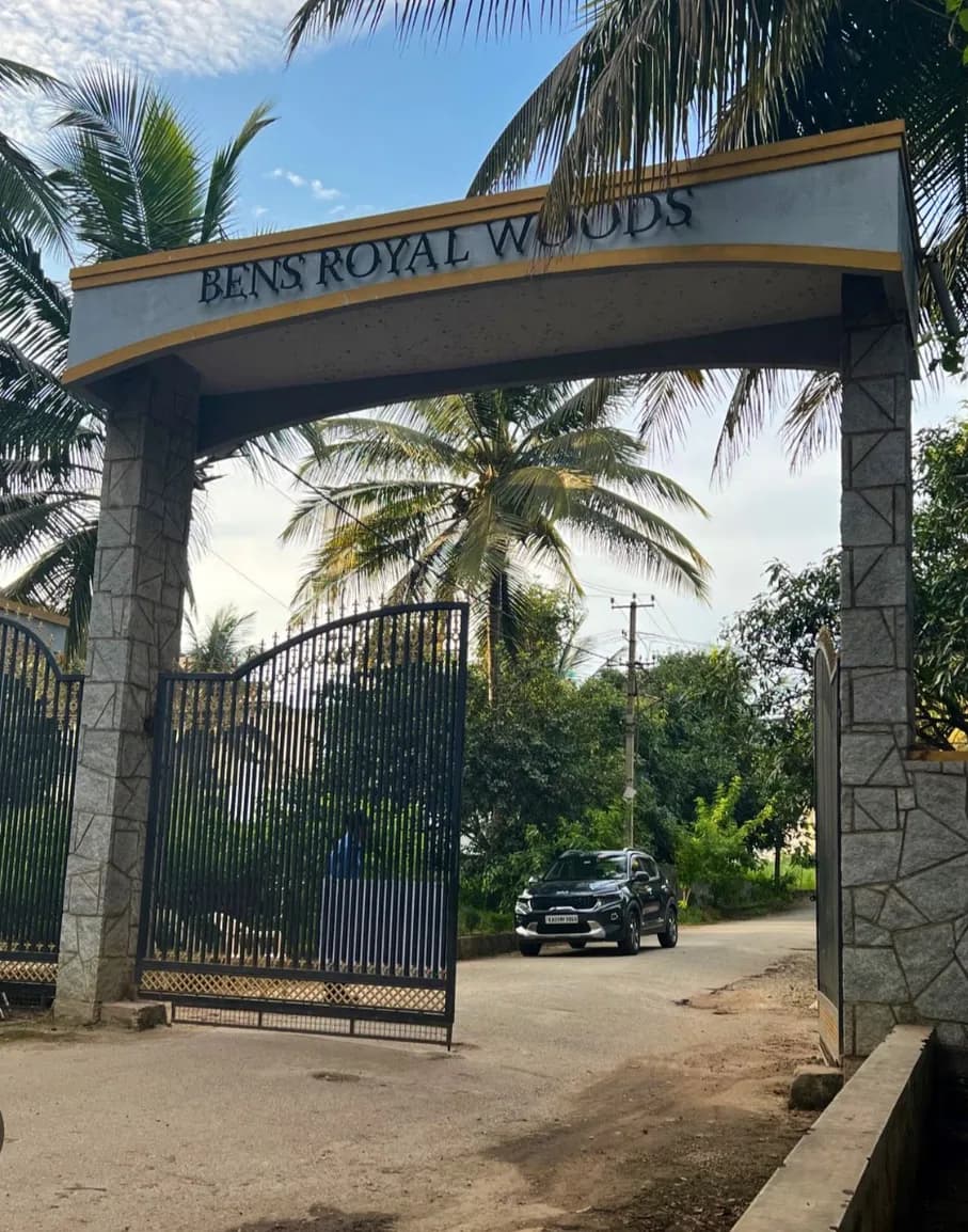 3150 sqft north facing site for sale in bens royal woods, Kannur, Hennur Bagalur Road