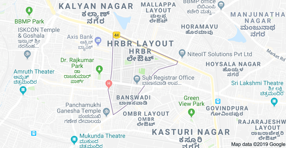 Brand New 3 BHK Duplex House for Sale in 1st Block , HRBR Layout, BDA Site